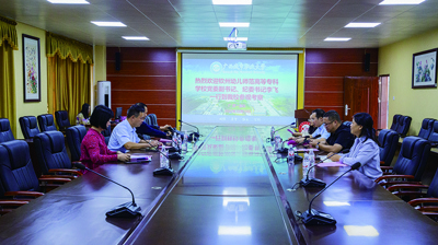 钦州幼儿师范高等专科学校代表来访完美(中国)一站式服务平台 就双方联合培养普通专升本进行洽谈